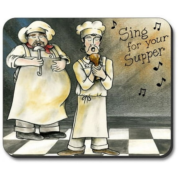 Art Plates Mouse Pad - Sing for Supper