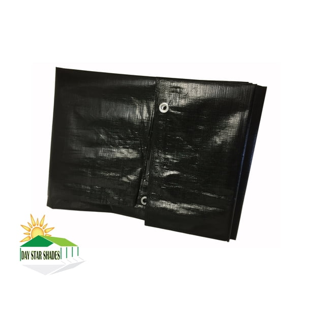 14 mil Extra Heavy Duty Black Tarp UVP