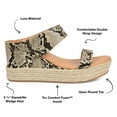 thumbnail image 6 of Journee Womens Alissa Wedge Heel Espadrille Sandals, 6 of 10