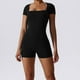 thumbnail image 3 of Mono De Yoga Ladies Bodycon Romper Sexy Style Casual Jumpsuit Traje deportivo de absorción de humedad Kuymtek Negro M para Mujer, 3 of 6