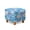 Daisy Tie-Dye Print Blue, variant on SCRAWLGOD Marble Print Dark Violet Square Ottoman Cover, Stretch Square Ottoman Covers Slipcover, Cover for Storage Stool, Footstool Protection for Living Room Decor