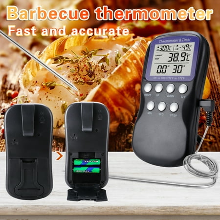 

Krqap Meat Thermometer Digital Kitchen Baked Food Thermometer Probe Type Water Temperature Needle Digital Thermometer For Cooking As Shown
