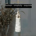 thumbnail image 2 of Adjustable 90cm Silver Glass Pendant Light with Cylindrical Frosted Design, Pull Cord Switch & Durable Construction - Versatile Lighting Accessory for Modern Interior Decor, 2 of 5
