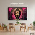 thumbnail image 2 of Cuadro Decorativo Marco Flotante Buda Reflejo Oro Rosa 90x60 Marco Negro, 2 of 3