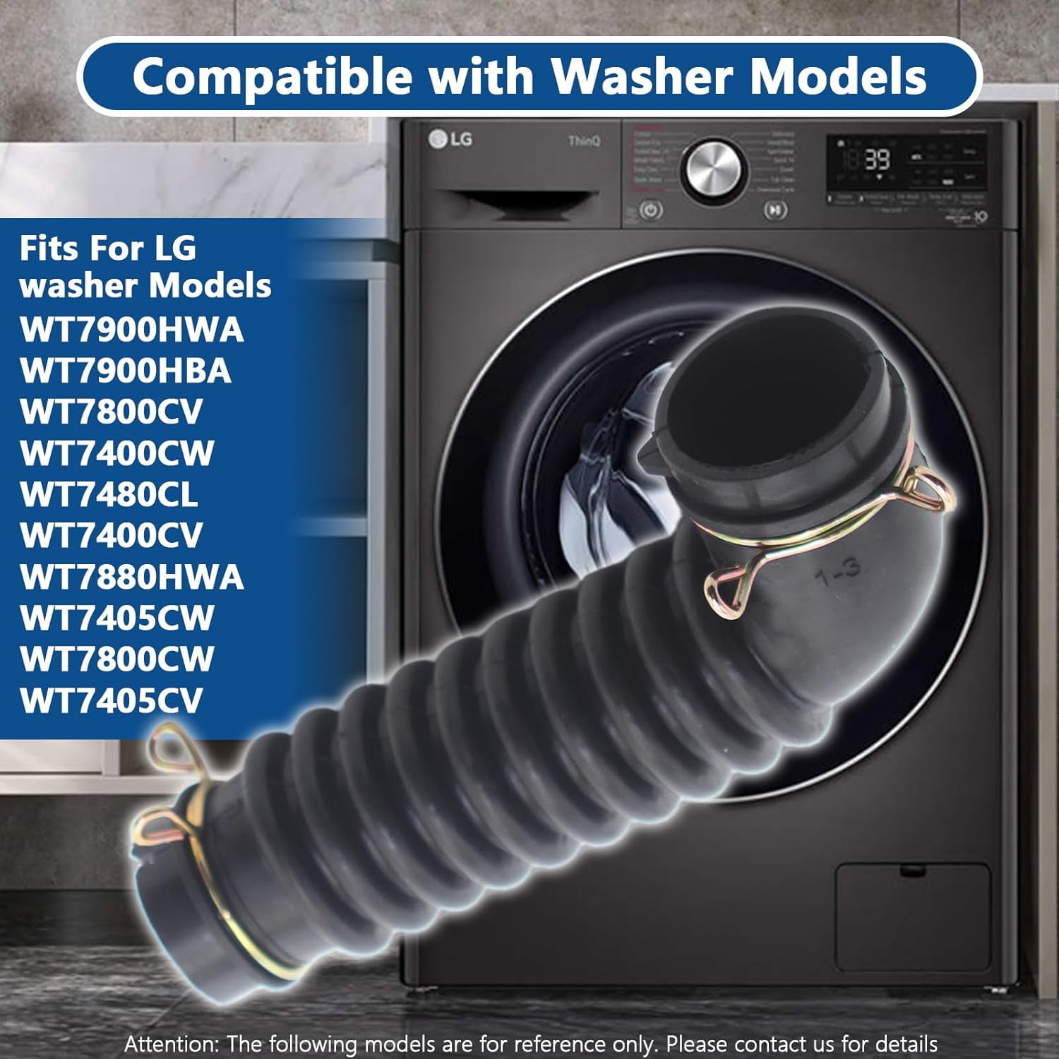 Aniceparthy Washing Machine Drain Hose Assembly for LG Kenmore WT7800CV WT7800CW WT7880HWA