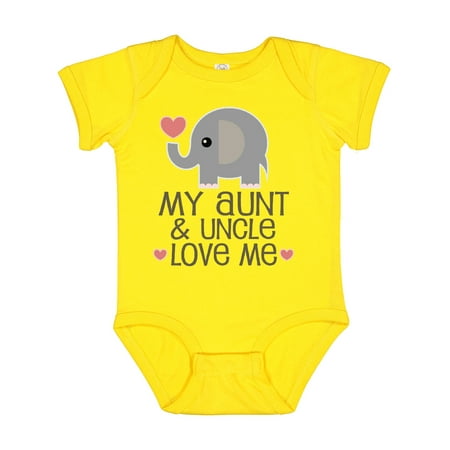 

Inktastic Aunt and Uncle Love Me Nephew Gift Baby Boy or Baby Girl Bodysuit