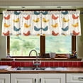 thumbnail image 5 of Ryvnso Cute Chicken Curtains Sets Short Curtain Rod Pocket Half Window Cafe Farmhouse Tier 2 Panels 57"W x 36"L, 5 of 7