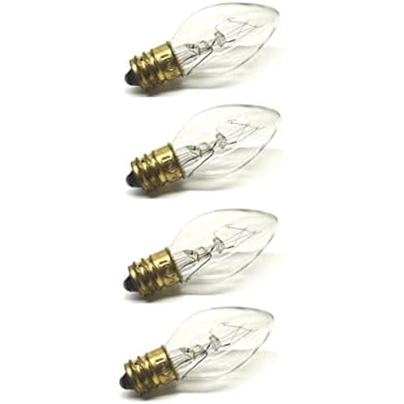 Clear Night Light Bulb Replacement Bulbs 5W 120V - 4 CT$$Tools