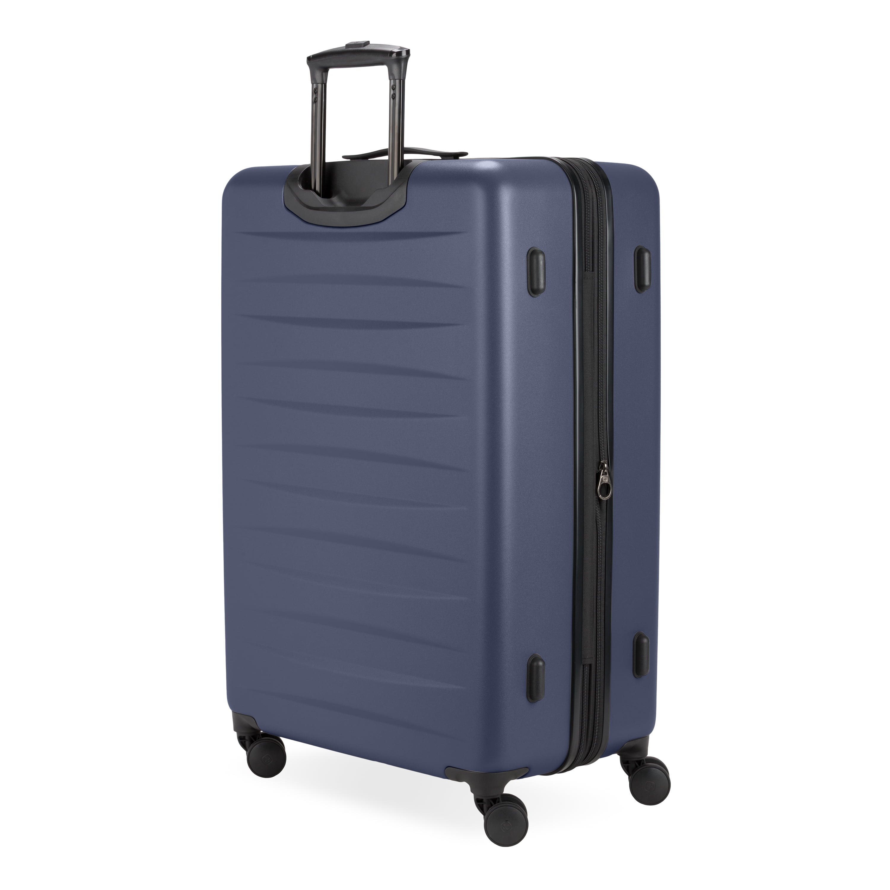 SWISSGEAR Stride Hardside Large Checked Spinner, Navy Blue