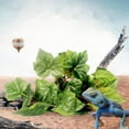 thumbnail image 3 of Terrario para reptiles, uva, hiedra, adorno de Vivarium, decoración de plantas artificiales, 4 Uds. 4 piezas, 3 of 8