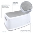 thumbnail image 3 of Toddler & Me Step Stool Potty Seat Training Aid with Anti-Slip Sure-Grip Steps, Holds up to 320 lbs for Kids & Adults, Grey, 3 of 4