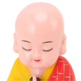thumbnail image 4 of Little Solar Buddhist Monk, Solar Powered Light Decoration, Automatic Nodding and Knocking Sensor, for Office, Home, Car, Gift, Red, 4 of 4