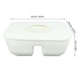 thumbnail image 2 of JFBUJC Gobelet Bol à Collation avec Couvercle Beige Anneau Rectangulaire 3 Compartiments Récipient Alimentaire en Silicone Réutilisable pour Tasse de 40Oz, 2 of 7