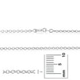 thumbnail image 4 of 1.7mm Solid .925 Sterling Silver Round Rolo Chain Bracelet, 7 inches, 4 of 7