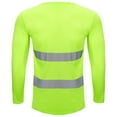 thumbnail image 4 of Alvivi Men's Long Sleeve Reflective Safety T-shirts Outdoor High Visibility Active Performance Pullover Fluorescent Green XXL, 4 of 7