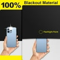 thumbnail image 2 of 100 Percent Blackout Window Cover, 57" x 40" Travel Blackout Window Shades, Portable Blackout Shades for Nursery Bedroom Dorm Room, No Drill Window Privacy Film, Light & UV Block for House, 2 of 7