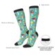 thumbnail image 4 of Fotbe Mushrooms Calcetas Divertidas Estampadas para Hombre y Mujer, Calcetas de Algodón hasta la Rodilla para Caminar, Correr, Enfermería y Embarazo, 4 of 6