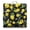Lemon Meditation P, variant on Palm Inspired Floor Pillow&nbsp;– 22x22 Inch Large Cushion, Dutch Velvet, Elegant Frond Design (Sophisticated Tropical)