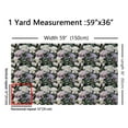 thumbnail image 3 of Manfei Watercolor Florals Fabric by the Yard (2 Yards) for Girls, White Purple Flower Decorative Fabric by the Yard, Women Blossom Sewing & Crafting Fabric, 3 of 6