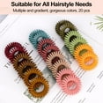 thumbnail image 2 of JessLab 20-Pack Spiral Hair Ties, Traceless Coil Ponytail Holders for All Hair Types, No Crease or Damage, Matte Colors, 2 of 6