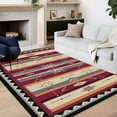 thumbnail image 5 of 6.5'x10' washable carpet for living room big carpet for bedroom area rug non slip living toom area rug neutral area rug, 5 of 10