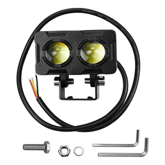 Luces externas para coche con doble lámpara, aptas para vehículos todoterreno y motocicletas. Estilo de soporte