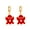 Red, variant on comerut 1 Pair Ghost Pendant Halloween Earrings Candy Color Alloy Rhinestone Women Enamel Earrings Party Jewelry