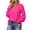 Hot Pink, variant on Hurxie Blouses for Women Dressy Casual Flowy Boho Tops V Neck Long Sleeve Shirts Spring Outfits Purple,2XL