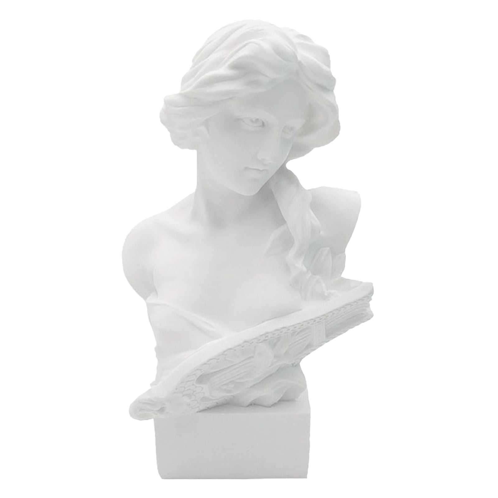 Dolked Greek Artemis Bust Statue, Statue of Goddess with Harp in Hand,  Durable, Creative Design - Walmart.com