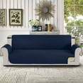 thumbnail image 6 of Sanmadrola 100% Waterproof Sofa Cover Non Slip Couch Cover Machine Washable Slipcover Leakproof Furniture Protector for Dogs Kids Pets, Dark Blue, Oversized Sofa, 6 of 8