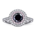thumbnail image 4 of 0.8ct Round Cut Moissanite Ring for Women, Pink Row Wedding Ring, Delicate Jewelry, Promise Ring, Valentine's Day Gift Box For Your Girlfriend/Wife, 4 of 9