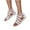 Beige, variant on Miluxas Womens Gladiator Sandals Zipper Strappy Flat Sandal Roman Shoes for Girls Multicolor 9.5(43)