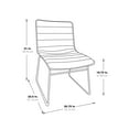 thumbnail image 4 of OSP Home Furnishings Halo Stacking Chair in Olive Faux Leather with Black Base 2/CTN, 4 of 5