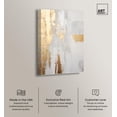 thumbnail image 2 of Glory of Gold Canvas Elegant White and Gold Art by Art Remedy, Gallery Wrapped, 10" x 15", 2 of 7