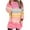 Pink, variant on Women‘s Winter Warm Round Neck Side Pocket Printing Long Sleeved Thick Hood Top Fall Clothes Basic Outfits Winter Clothing