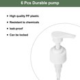 thumbnail image 4 of Uxcell 6Pcs Liter Pump Dispensers, 28/410 Universal Shampoo Container Pump, White, 4 of 6