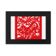 thumbnail image 1 of Corte de papel de China Tiger animal del Zodiaco Marco de Fotos de escritorio imagen Arte Negro Pintura 5x7 pulgadas, 1 of 4