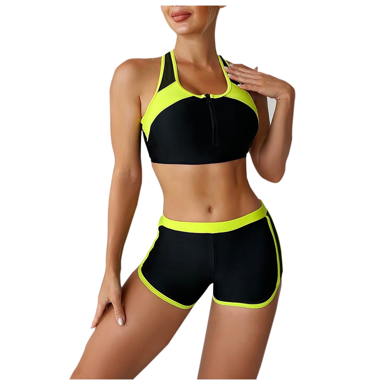 Fanxing Clearance Deals Women's Athletic Training Bikini Set Fashion