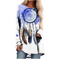 thumbnail image 2 of Qiopertar Hauts pour Femmes Impression Filet de Rêve d'Hiver Sweat à Boutons Pull-Over Hauts en Solde Livraison Gratuite à Moins de 5$ jusqu'à 90% de Réduction, 2 of 5