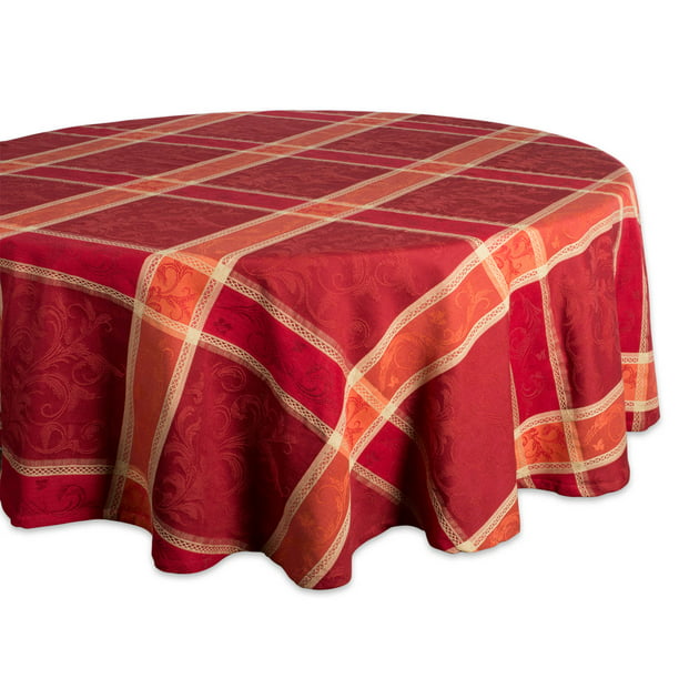 Dii Harvest Wheat Jacquard Tablecloth, 72 Round Tablecloth Canada