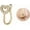 Gold, variant on Nose Rings – Heart Nose Ring with Cubic Zirconia Accents, 14K Gold Plated Nostril Jewelry, Body Jewelry for Women Trendy