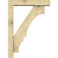 thumbnail image 3 of Ekena Millwork 6"W x 32"D x 44"H Balboa Block Rough Sawn Bracket w/ Offset Brace, Douglas Fir, 3 of 25