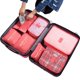 thumbnail image 3 of Bolsa de almacenamiento de viaje de gran capacidad para equipaje, organizador de clasificación de ropa, estuche, Cubo de embalaje de zapatos, 7/6 piezas, 3 of 4