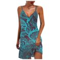 thumbnail image 1 of Vestidos Para Mujer Vestido de Deslizamiento de Moda Cuello en V Estampado Sin Mangas Tirantes Vestido Tipo Jersey Odeerbi  ODB165033, 1 of 5