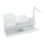 Dish Soap Dispenser Durable with Sponge Holder Kitchen Bathroom Automatic Liquid