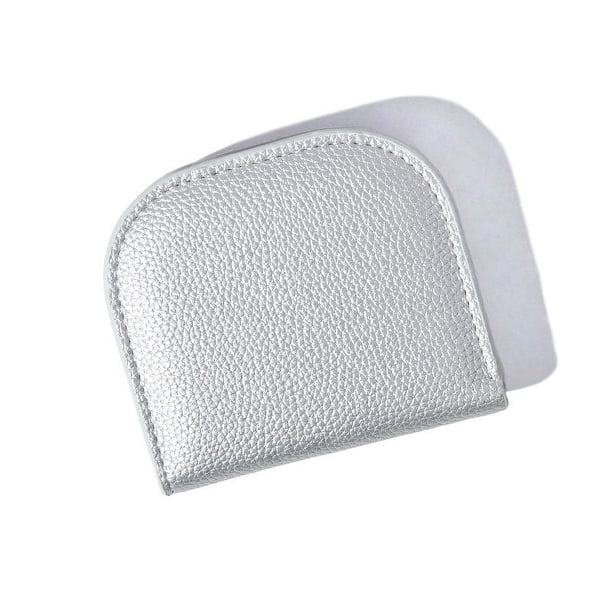 Monedero pequeño de color sólido con forma de semicírculo para mujer, billetera de moda sencilla con cierre para damas y estudiantes