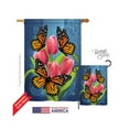 thumbnail image 1 of Breeze Decor 04078 Papillons Monarques Drapeau de la Maison Impression Verticale Recto-Verso - 28 x 40 Po., 1 of 4