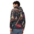 thumbnail image 4 of Naloa Colorful Rose Bird Men’s Hoodies, Zip up Hoodie, Sweatshirts,Hoodies for Men Sizes S-3XL-3X-Large, 4 of 5