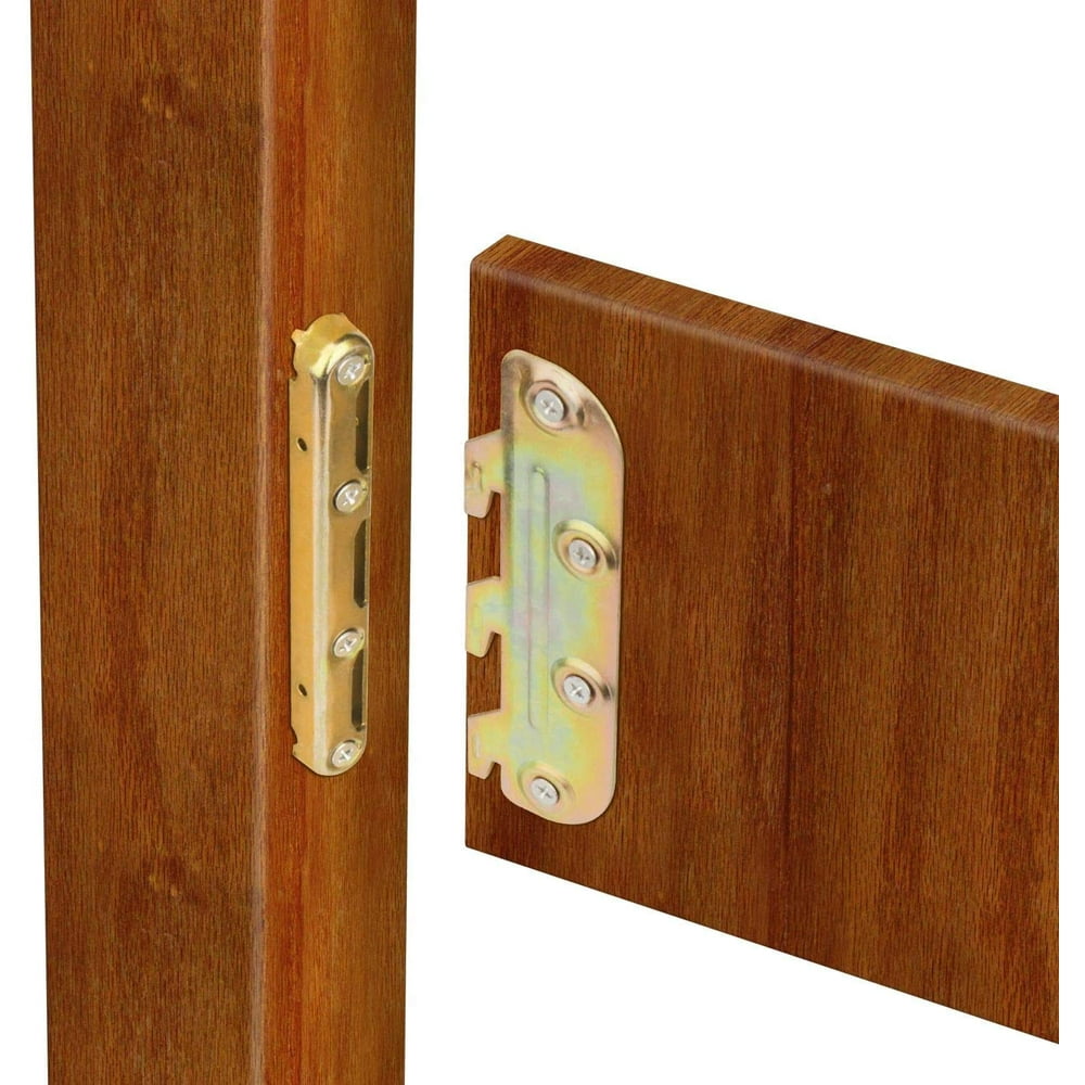 Surface Mounted Bed Rail BracketsBed Frame Hardware for Wood Bed Frame