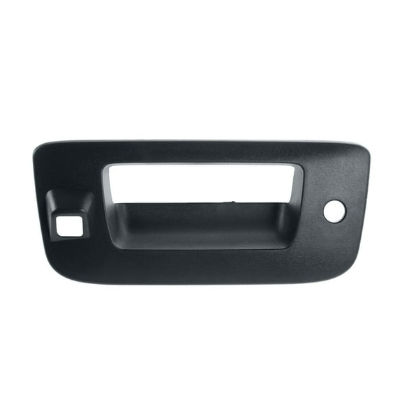 TRQ Tailgate Handle Bezel with Key & Camera Hole Textured Black for GM Truck DHA64632